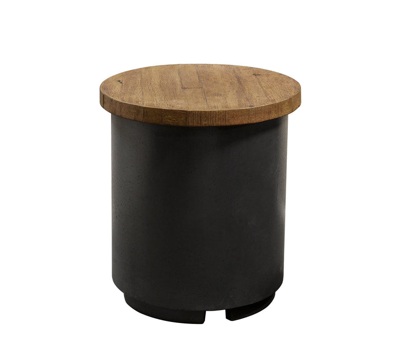 American Fyre Designs End Table American Fyre Designs - Reclaimed Wood Contempo Tank/End Table - 8510-BA