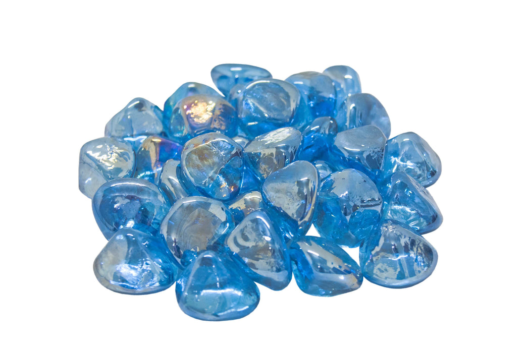 American Fyre Designs Fire Glass American Fyre Designs - Steel Blue Diamond Nuggets - GLD-5-SB