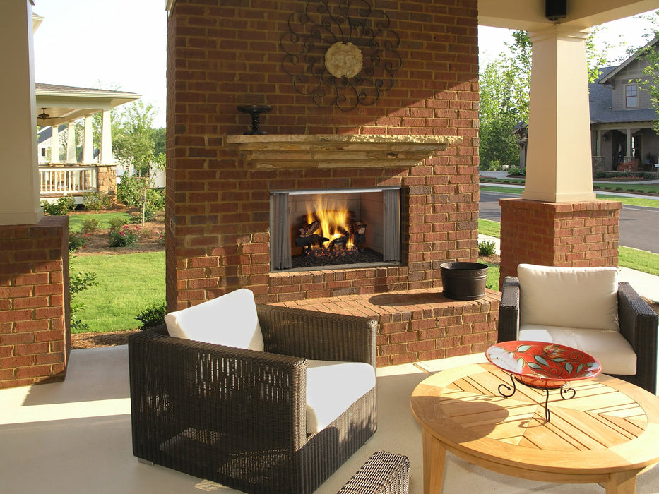 Majestic Outdoor Fireplace Majestic 36 Inch Villawood Outdoor Wood Burning Fireplace - ODVILLA-36
