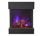 Amantii Electric Fireplace Amantii 25" 3 Sided Glass Electric Fireplace - CUBE-2025WM