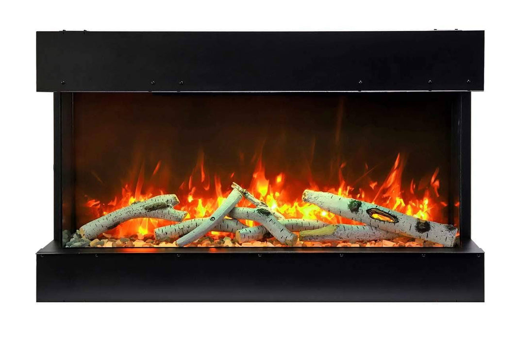 Amantii Electric Fireplace Amantii 40" 3 Sided Glass Electric Fireplace - 40-TRV-slim