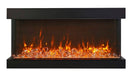 Amantii Electric Fireplace Amantii 40" 3 Sided Glass Electric Fireplace - 40-TRV-XT-XL