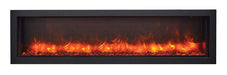 Amantii Electric Fireplace Amantii 60" Slim Built -in Electric Fireplace with optional black steel surround - BI-60-SLIM-OD
