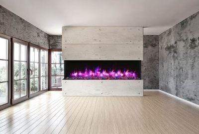 Amantii Electric Fireplace Amantii 88" 3 sided glass fireplace - 88-TRV-XT-XL