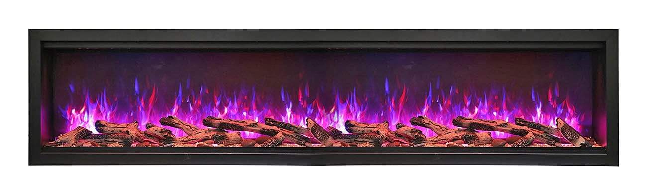Amantii Electric Fireplace Amantii - 88" Extra Tall Clean face Electric Fireplace - SYM-88-XT