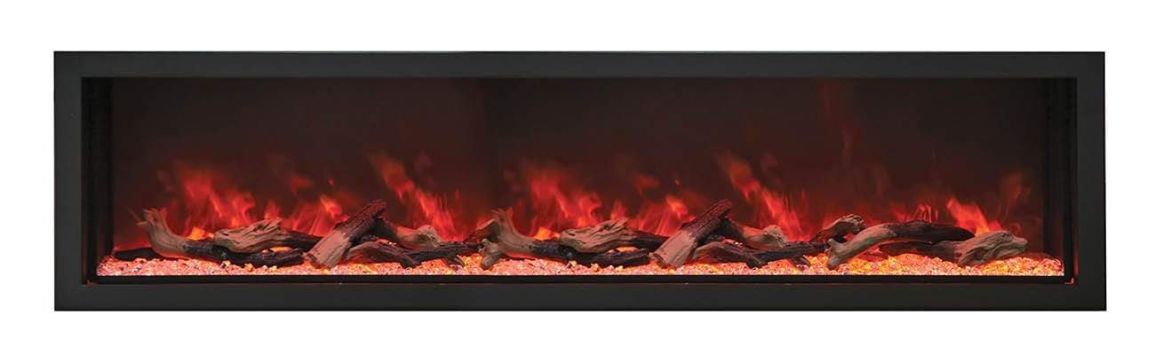 Amantii Electric Fireplace Amantii - 88″ Wide – Deep Indoor or Outdoor Electric Fireplace - BI-88-DEEP-XT
