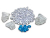 Amantii Electric Fireplace Fire Glass Amantii 3 Large clear nuggets, 95 Clear & 10 Blue Diamond Media - Fi-109-Diamond