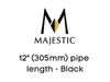 Majestic Chimney Venting Majestic 12" (305mm) pipe length - Black