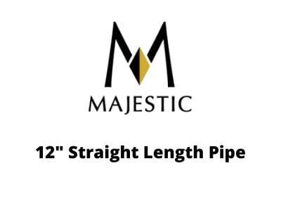 Majestic Chimney Venting Majestic 3" Pellet Vent Pro - 12" Straight Length Pipe