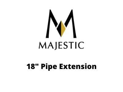 Majestic Chimney Venting Majestic 3" Pellet Vent Pro - 18" Pipe Extension