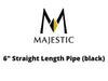 Majestic Chimney Venting Majestic 3" Pellet Vent Pro - 6" Straight Length Pipe (black)