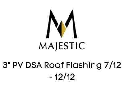 Majestic Chimney Venting Majestic 3" PV DSA Roof Flashing 7/12 - 12/12