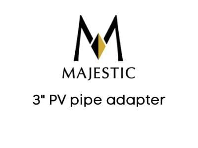 Majestic Chimney Venting Majestic 3" PV pipe adapter