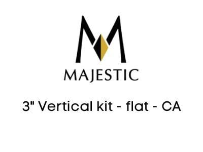 Majestic Chimney Venting Majestic 3" Vertical kit - flat - CA