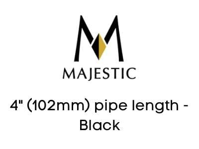 Majestic Chimney Venting Majestic 4" (102mm) pipe length - Black