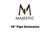 Majestic Chimney Venting Majestic 4" Pellet Vent Pro - 18" Pipe Extension