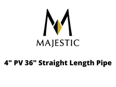 Majestic 4" Pellet Vent Pro - 4" PV 36" Straight Length Pipe - DV-4PVP-36