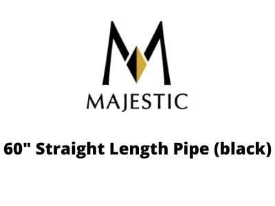 Majestic Chimney Venting Majestic 4" Pellet Vent Pro - 60" Straight Length Pipe (black)