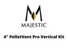 Majestic Chimney Venting Majestic 4" PelletVent Pro Vertical Kit
