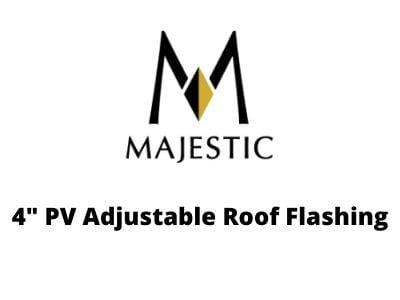Majestic Chimney Venting Majestic 4" PV Adjustable Roof Flashing