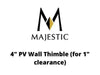 Majestic Chimney Venting Majestic 4" PV Wall Thimble