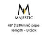 Majestic Chimney Venting Majestic 48" (1219mm) pipe length - Black