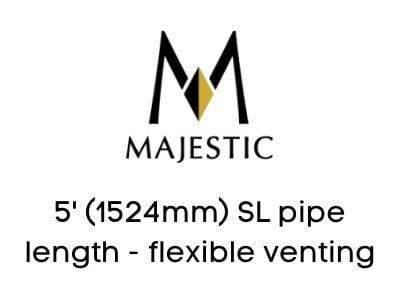 Majestic Chimney Venting Majestic 5' (1524mm) SL pipe length - flexible venting
