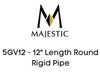 Majestic Chimney Venting Majestic 5GV12 - 12" Length Round Rigid Pipe