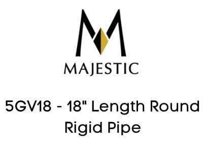 Majestic Chimney Venting Majestic 5GV18 - 18" Length Round Rigid Pipe