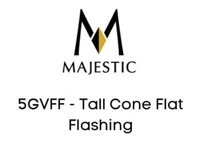 Majestic Chimney Venting Majestic 5GVFF - Tall Cone Flat Flashing