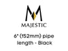 Majestic Chimney Venting Majestic 6" (152mm) pipe length - Black