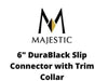 Majestic Chimney Venting Majestic 6" DuraBlack Slip Connector with Trim Collar