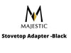 Majestic Chimney Venting Majestic 6" DuraBlack - Stovetop Adapter - DV-6DBK-AD