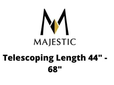 Majestic Chimney Venting Majestic 6" DuraBlack - Telescoping Length 44" - 68" - DV-6DBK-TL