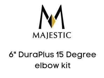 Majestic Chimney Venting Majestic 6" DuraPlus 15 Degree elbow kit