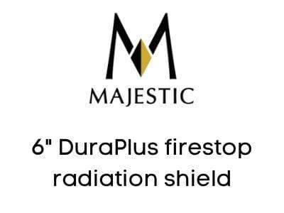Majestic Chimney Venting Majestic 6" DuraPlus firestop radiation shield