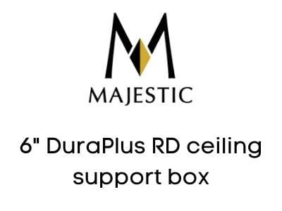 Majestic Chimney Venting Majestic 6" DuraPlus RD ceiling support box - DV-6DP-RCS