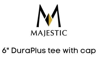 Majestic Chimney Venting Majestic 6" DuraPlus tee with cap - DV-6DP-T