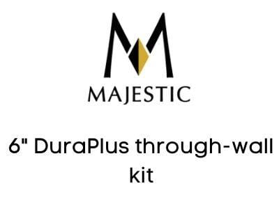 Majestic Chimney Venting Majestic 6" DuraPlus through-wall kit - DV-6DP-KTTW