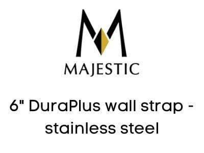 Majestic Chimney Venting Majestic 6" DuraPlus wall strap - stainless steel - DV-6DP-WSSS