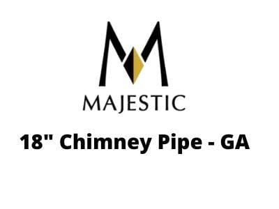 Majestic Chimney Venting Majestic 6" DuraTech - 18" Chimney Pipe - GA
