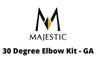 Majestic Chimney Venting Majestic 6" DuraTech - 30 Degree Elbow Kit - GA