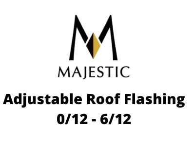 Majestic Chimney Venting Majestic 6" DuraTech - Adjustable Roof Flashing 0/12 - 6/12