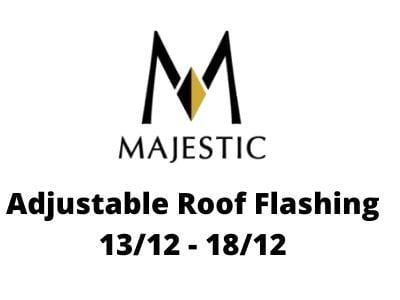 Majestic Chimney Venting Majestic 6" DuraTech - Adjustable Roof Flashing 13/12 - 18/12 - DV-6DT-F18