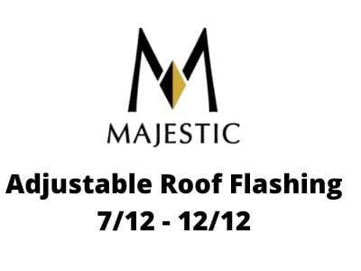 Majestic Chimney Venting Majestic 6" DuraTech - Adjustable Roof Flashing 7/12 - 12/12 - DV-6DT-F12