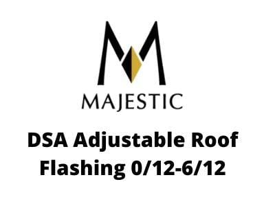 Majestic Chimney Venting Majestic 6" DuraTech - DSA Adjustable Roof Flashing 0/12-6/12