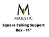 Majestic Chimney Venting Majestic 6" DuraTech - Square Ceiling Support Box - 11" - DV-6DT-CS11