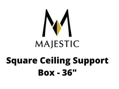 Majestic Chimney Venting Majestic 6" DuraTech - Square Ceiling Support Box - 36"