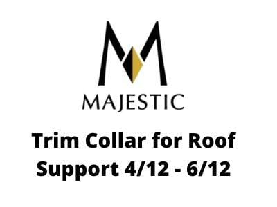 Majestic Chimney Venting Majestic 6" DuraTech - Trim Collar for Roof Support 4/12 - 6/12 - DV-6DT-RSTC6