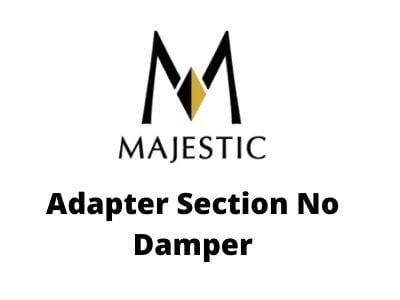 Majestic Chimney Venting Majestic 6" DVL- Adapter Section No Damper - DV-6DVL-AD